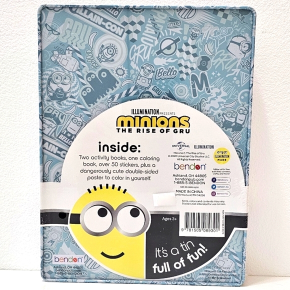 Minions 2 The Rise of Gru Activity Books & Tin Box Set - Picture 4 of 14
